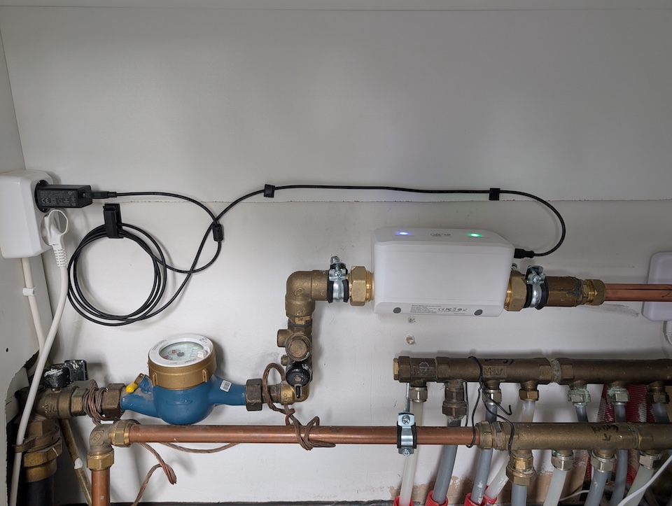 Shelly Neo Smart Water Valve review - after installation